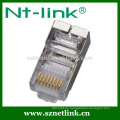 Cat5e rj45 blindaje enchufe 8P8C